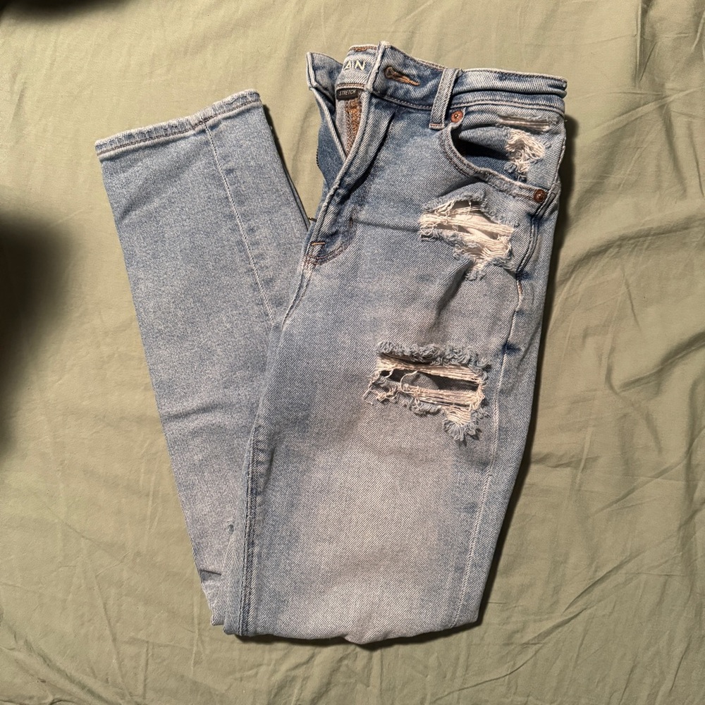 00SHORT - American Eagle Ripped Skinny Jeans - PETITE/SHORT